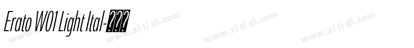 Erato W01 Light Ital字体转换